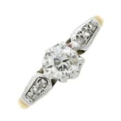 A mid 20th century diamond ring