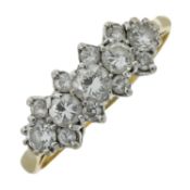An 18ct gold diamond ring