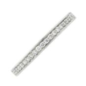 A 14ct gold diamond half-eternity ring