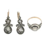 A set of diamond jewellery