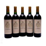 Five bottles French red wine, to include Chateau Gruaud Larose Grande Cru Classe, Saint-Julien,