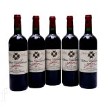 Five bottles of French red wine, to include six 2005 Chateau Chantalouette, Pomerol, 75cl. (5)