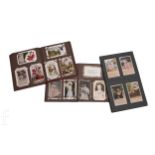 Three early 20th Century postcard albums containing approximately fifty actress's and actor's