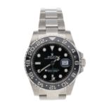 Rolex Oyster Perpetual Date GMT Master II stainless steel gentleman's wristwatch, reference no.