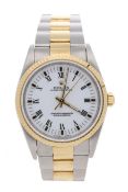 Rolex Oyster Perpetual stainless steel and gold gentleman's wristwatch, reference no. 14233,