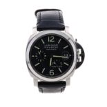 Panerai Luminor 'power reserve' automatic stainless steel gentleman's wristwatch, reference no.