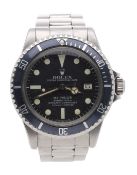 Rolex Oyster Perpetual Date Sea-Dweller 'Great White' stainless steel gentleman's wristwatch,