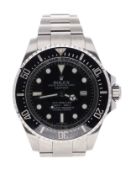 Rolex Oyster Perpetual Date Deepsea Sea-Dweller stainless steel gentleman's wristwatch with titanium