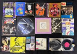 Mixed selection of music items to include records, mainly 45rpm singles and 78s; a selection of