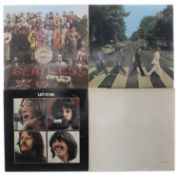 The Beatles - four vinyl records to include: Sgt Pepper's Lonely Hearts Club Band (PMC7027); The