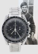 Omega Speedmaster stainless steel gentleman's wristwatch, reference no. S105 012-65, serial no.