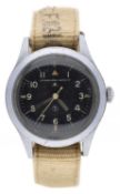 British Military issue nickel and stainless steel gentleman's wristwatch, International Watch Co. (
