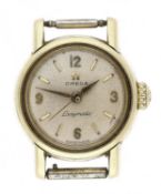 Omega Seamaster Ladymatic automatic gold plated and stainless steel lady's wristwatch, silvered
