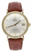 Omega Seamaster De Ville gold plated and stainless steel gentleman's wristwatch, silvered dial