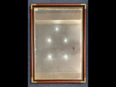 Large Mirror, with wooden frame and bras