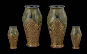 Royal Doulton Pair of Signed Vases. Impr