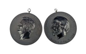 Pair of Bois Medallions - A fine pair of
