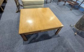 Low Square Teak Coffee Table, 12