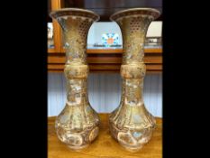 Large Pair of Japanese Satsuma Vases, of