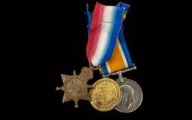 WW1 Group of Three 1914-15 Star British War and Victory Medal awarded to 81296 SPR M STEWART R.E