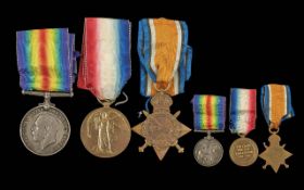 WW1 Trio of Medals 1914-15 Star British War Medal & Victory Medal. All awarded to 6236DA G W