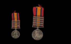 Queen Victoria Queens South Africa Medal With Five Clasps, 1901-1902 , Transvaal, Orange Free