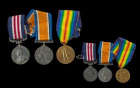 Military Medals Group Of Three Bravery In The Field British War & Victory Medal all awarded to
