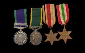 WW2 Interest, Group Of For Medals, South Arabia Campaign Service, Efficient Service Medal Both