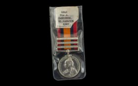 Queens South Africa Medal with three clasps South Africa 1901 Orange Free State and Cape Colony