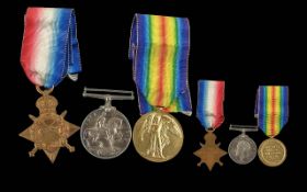WW1 Trio of Medals 1914-15 Star British War Medal & Victory Medal. All awarded to CAPT J L BRODIE