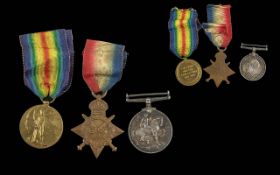 WW1 Trio of Medals 1914-15 Star British War Medal & Victory Medal. All awarded to M2-100215 SJT J