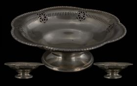 Sterling 925 Silver Fruit Bowl. Approx Diameter 8 Inches, Approx Weight 357 grams.