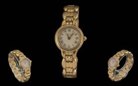 Raymond Weil Geneve Ladies Gold Tone Quartz Wrist Watch with Extra Links, Water Resistant,