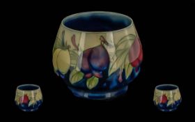 William Moorcroft Signed Small Bowl 'Wisteria' design, circa 1920's. 2.75