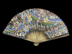 Oriental 'Fan of a Thousand Faces', measures 12