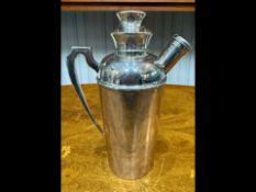 A Fine Heavy Quality Art Deco Period Silver Plated Cocktail Shaker, circa 1920s,
