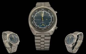 Seiko Gents Steel Chronograph Automatic Wrist Watch.