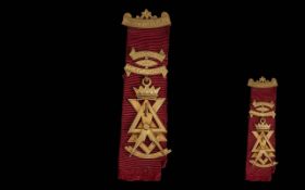 Masonic 9ct Gold Council of Royal and Select Masters Breast Jewel / Badge In Fitted Box.