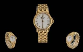 Raymond Weil Geneve Ladies Gold on Steel Quartz Watch.