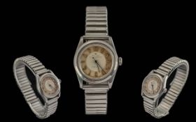 Rolex Oyster Speed King Precision Automatic Stainless Steel Wrist Watch.