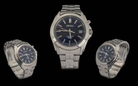 Seiko Kinetic Gents Stainless Steel Manuel Wind Watch.