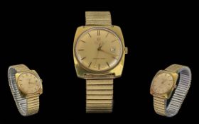 Tissot Visodate Seastar Seven Gents Gold on Steel Automatic Watch. c.1960's.