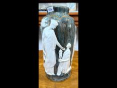 Hermann Hidding German Kronach, Large Balluster Vase,