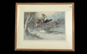 Archibald Thorburn, a fine original impression of large size,
