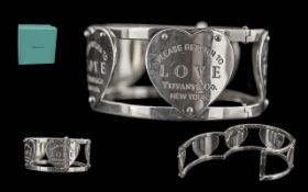 Stunning Limited Edition - Tiffany & Co Wide Sterling Silver Cuff Bracelet,