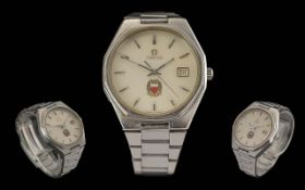 Omega - Seamaster Gents Stainless Steel Wrist Watch.