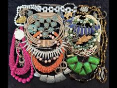 Box of Quality Costume Jewellery, comprising beads, pearls, crystals, necklaces, pendants, earrings,