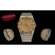 Omega - Constellation Stylish Gents 18ct Gold and Steel Automatic Wrist Watch. - Image 1 of 2
