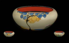 Clarice Cliff Handpainted Inverted Bowl - 'Secrets' Design Bizarre Range. Date 1933-1937.