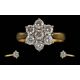Ladies 18ct Gold Diamond Set Cluster Ring. Full Hallmark to Interior of Shank. - Image 2 of 2